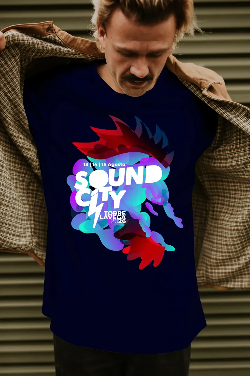 Camiseta Azul Sound City 2026